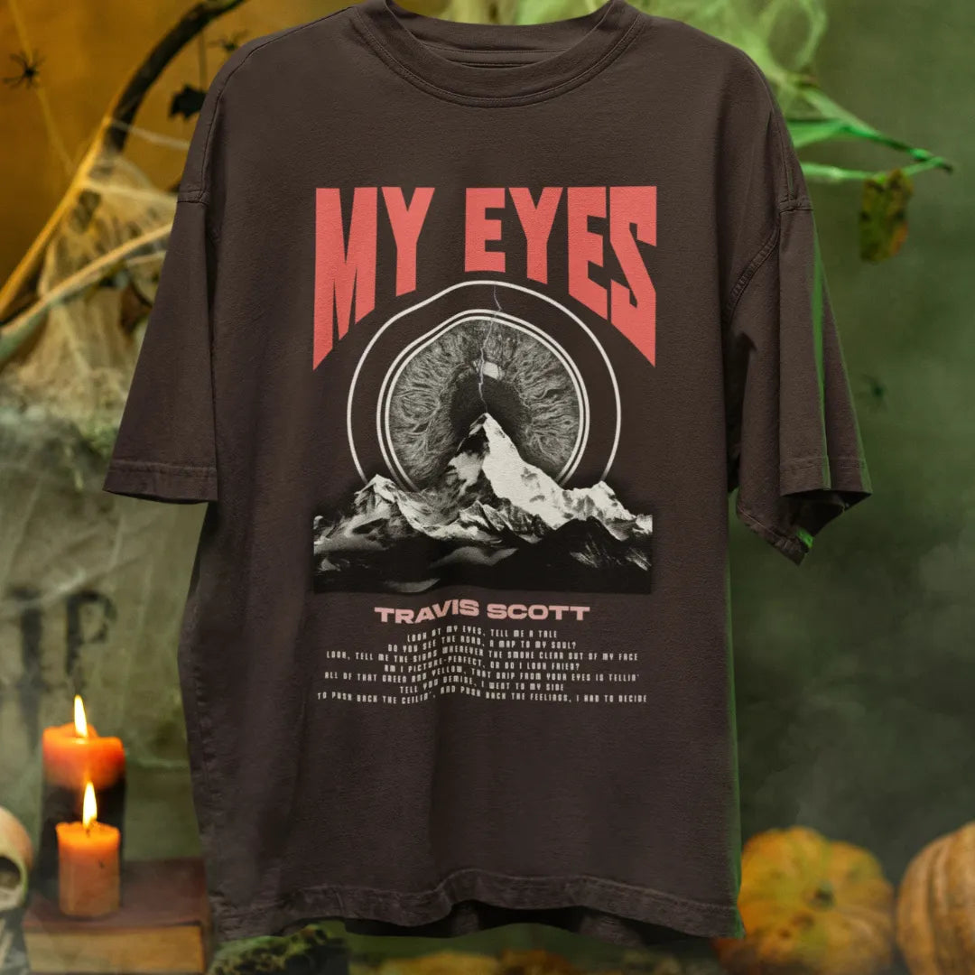 MY eyes Unisex T-Shirt Coffee Brown