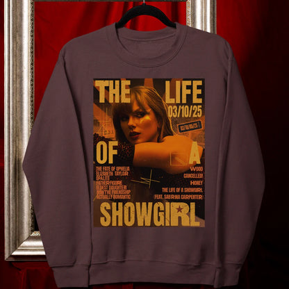 SHOWGIRL ERA Unisex Sweatshirt Maroon