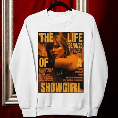 SHOWGIRL ERA Unisex Sweatshirt White