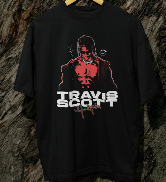 TRAVIS SCOTT UTOPIA Unisex T-Shirt Black