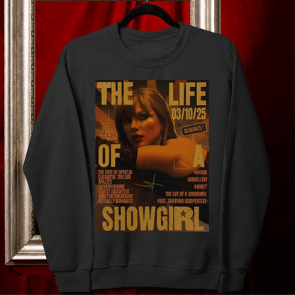 SHOWGIRL ERA Unisex Sweatshirt Black