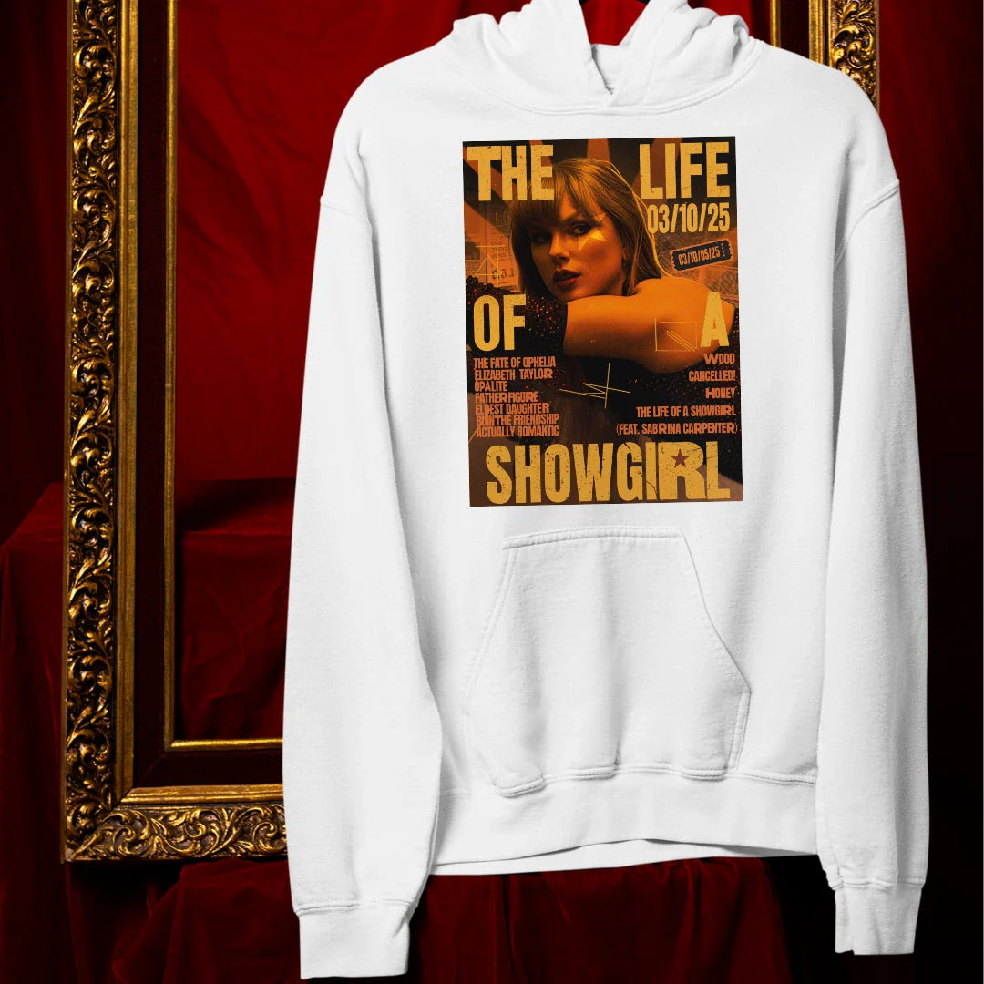 SHOWGIRL ERA Unisex Hoodie White