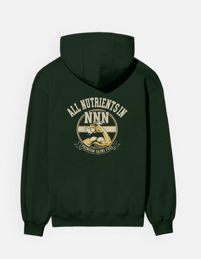 All NNN Unisex Hoodie Bottle Green