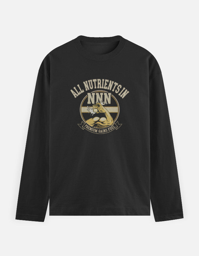 All NNN Unisex Full Sleeve T-Shirt Black