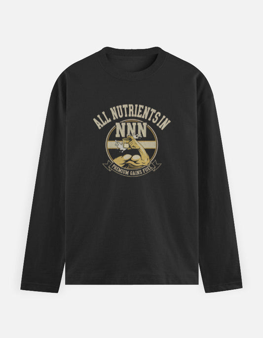All NNN Unisex Full Sleeve T-Shirt Black