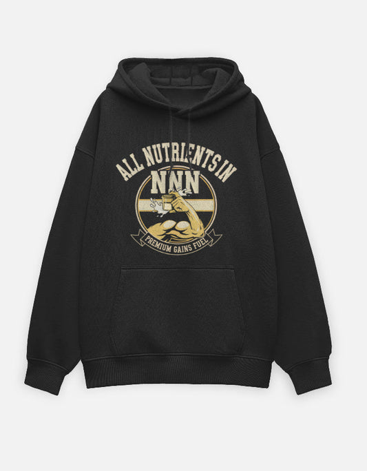 All NNN Unisex Oversized Hoodie Black