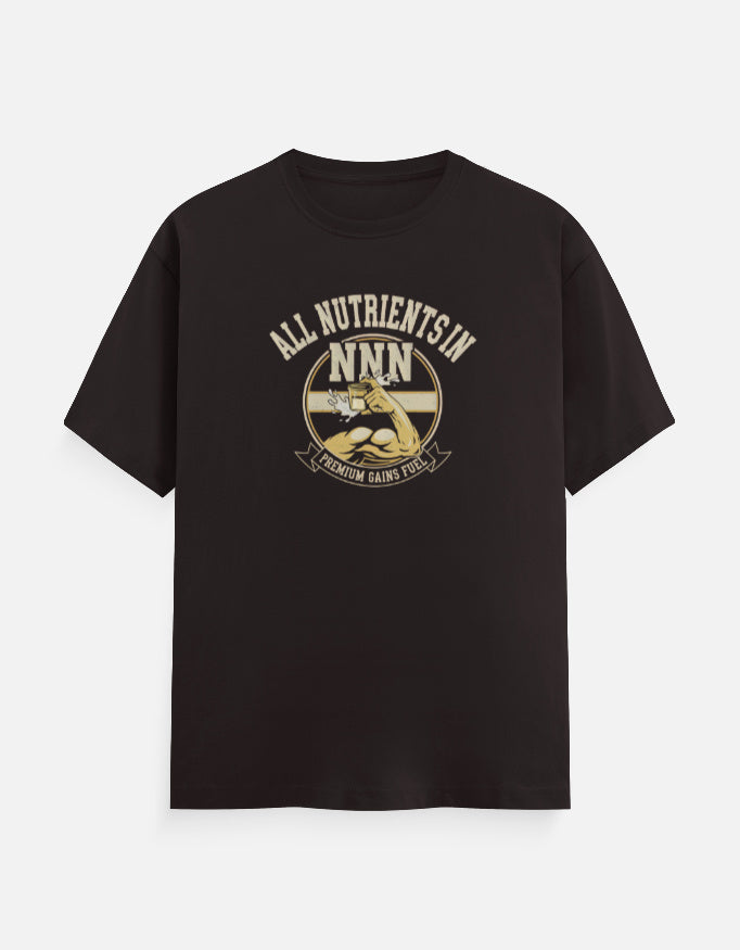 ALL NUTRIENTS IN Unisex T-Shirt Coffee Brown