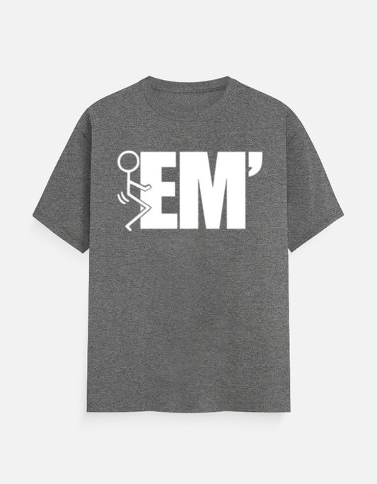 DUCK EM' Unisex T-Shirt Charcoal Melange