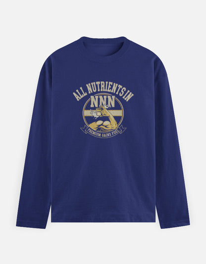 All NNN Unisex Full Sleeve T-Shirt Royal Blue